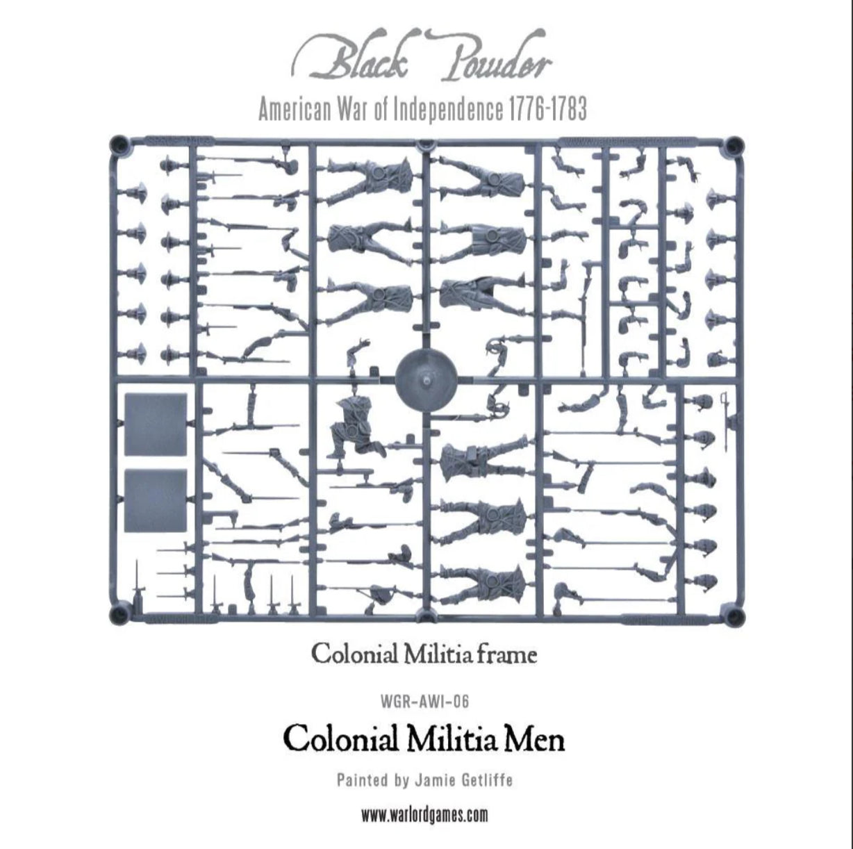 Colonial Militia Men ⏣ 10 figures ⏣ Black Powder ⏣ Warlord