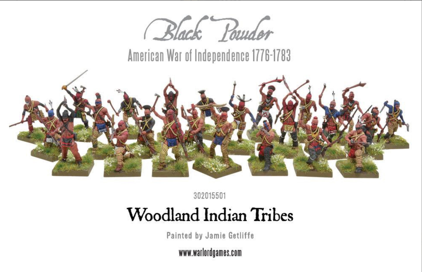 Woodland Indian Tribe ⏣ 8 figures ⏣ Black Powder ⏣ Warlord