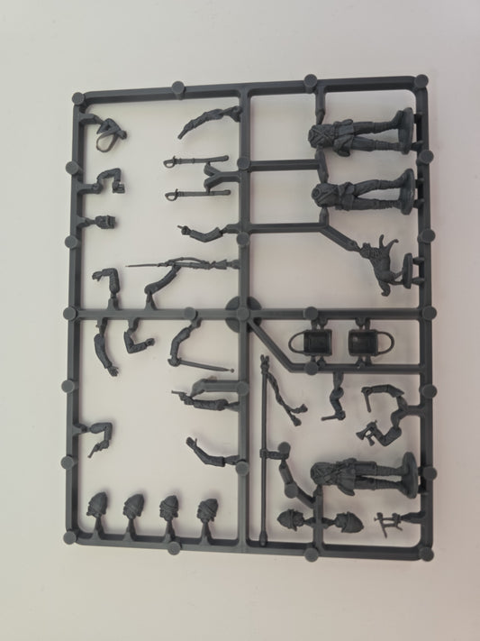 British Infantry (Afghanistan and Sudan) 1877-1885 (Command Sprue) ⏣ 3 figures ⏣ Black Powder ⏣ Perry Miniatures