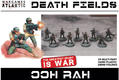 Ooh Rah Death Fields Soldiers ⏣ 6 figures ⏣ Scifi Soldiers ⏣ Wargames Atlantic