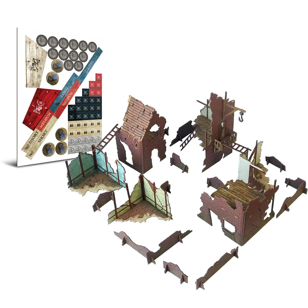 Tokens and Terrain Punchboard Set ⏣ Port Royal ⏣ Firelock Games