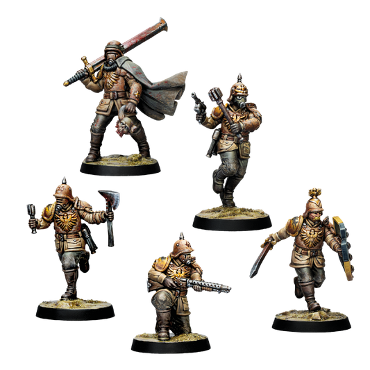 Prussian Stosstruppen ⏣ 5 figures ⏣ Trench Crusade ⏣ Archon Studios