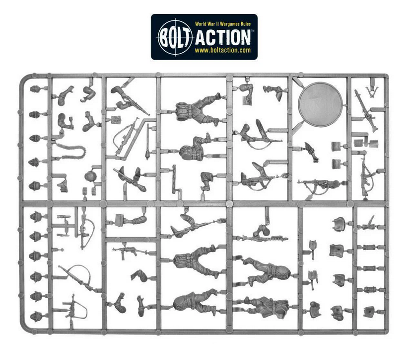 German Grenadiers ⏣ 6 figures ⏣ Bolt Action ⏣ Warlord