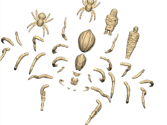 Giant Spiders ⏣ 4 spiders and 2 victims ⏣ SAGA ⏣ Wargames Atlantic