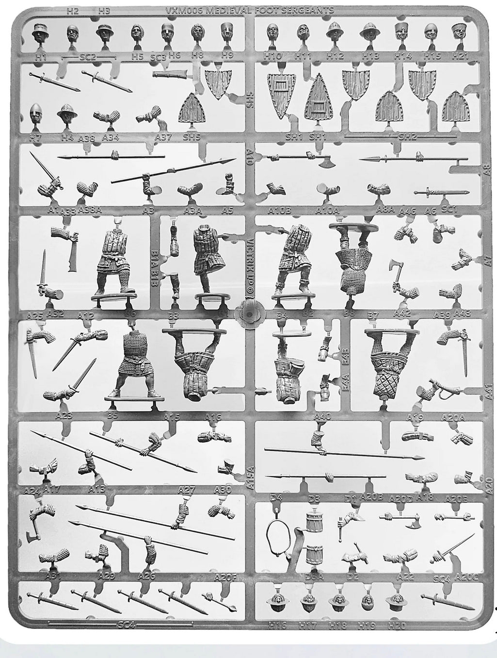 Medieval Foot Serjeants ⏣ SAGA ⏣ Victrix