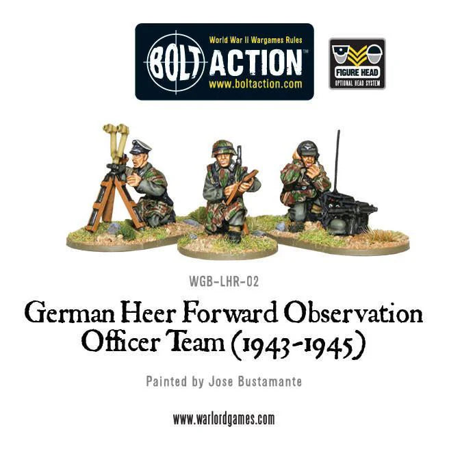 German Heer Forward Observation Officer (FOO) Team (1943-1945) ⏣ Bolt Action ⏣ Warlord