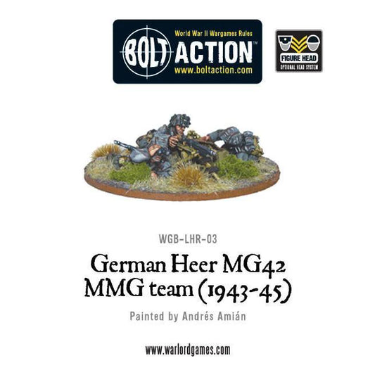 German Heer MG42 MMG Team (1943-1945) ⏣ Bolt Action ⏣ Warlord