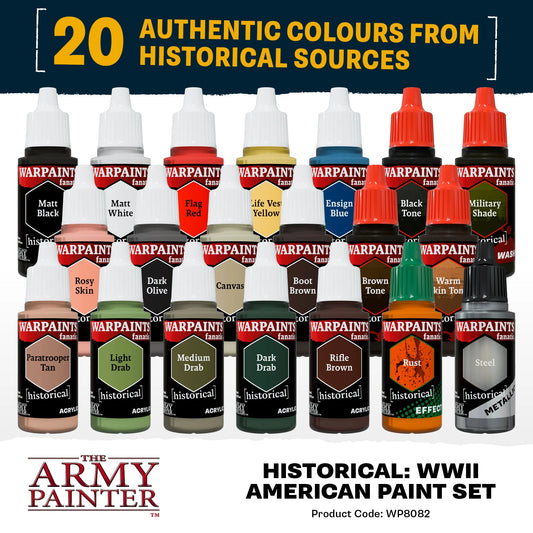 World War II American Paint Set ⏣ Warpaints Fanatic ⏣ The Army Painter