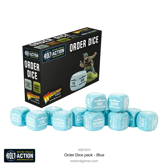 Bolt Action Order Dice (Blue)