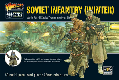 Soviet Infantry (Winter) ⏣ 40 figures ⏣ Bolt Action ⏣ Warlord
