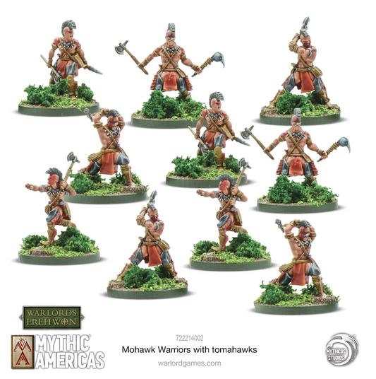 Mohawk Warriors with Tomahawks