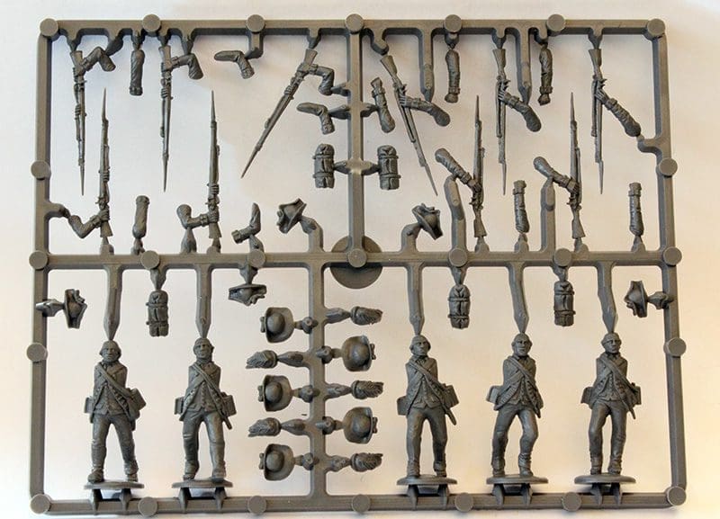 American War for Independence British Infantry (Redcoats) ⏣ 5 figures ⏣ Black Powder ⏣ Perry