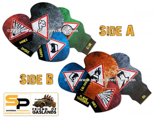 Effect Template Set 1 ⏣ Gaslands ⏣ Sarissa Precision