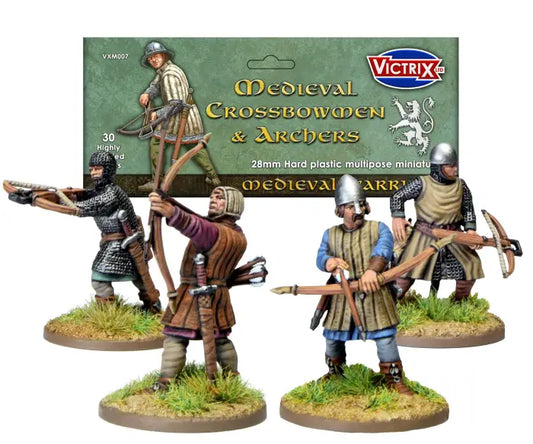 Medieval Crossbowmen & Archers ⏣ 6 figures ⏣ SAGA ⏣ Victrix