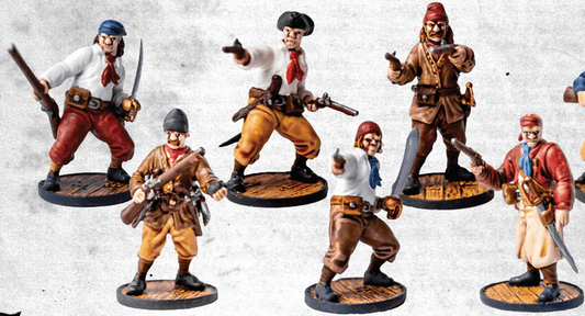 Sailors Unit Box ⏣ 6 figures ⏣ Blood & Plunder ⏣ Firelock Games